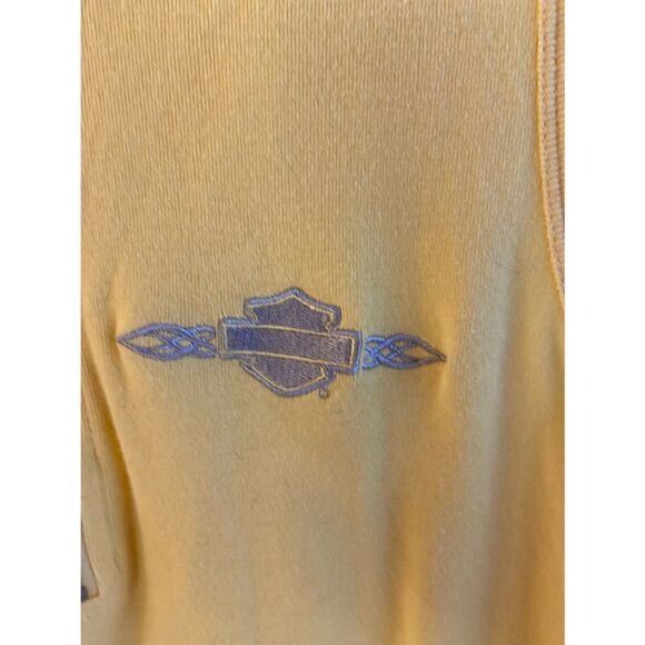 Harley Davison polo sleeveless top large - Picture 4 of 7